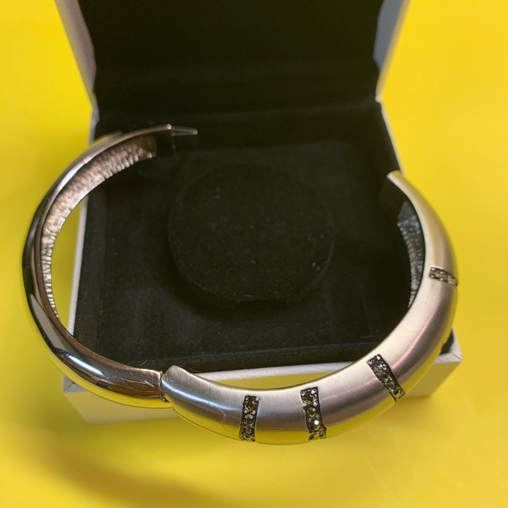 Ladies Stainless Steel Rhinestone Bracelet - Picture 8 of 8